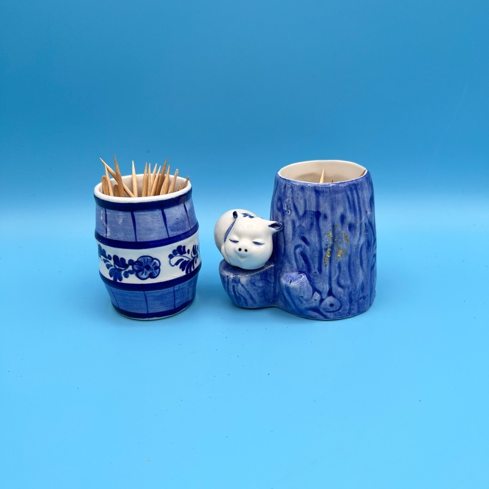 Vtg. Toothpick holders